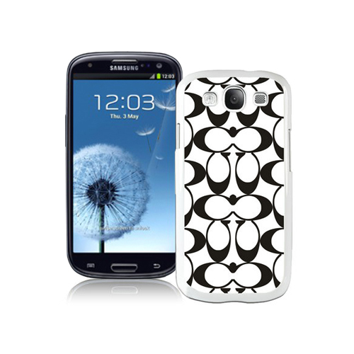Coach Big Logo Black White Samsung Galaxy S3 9300 CAM | Coach Outlet Canada